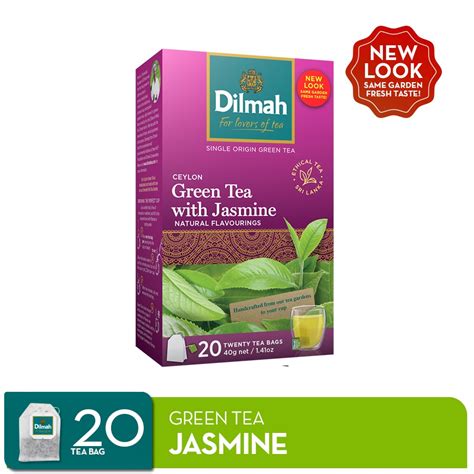 Jual Dilmah Green Tea With Natural Jasmine Teh Celup Shopee Indonesia