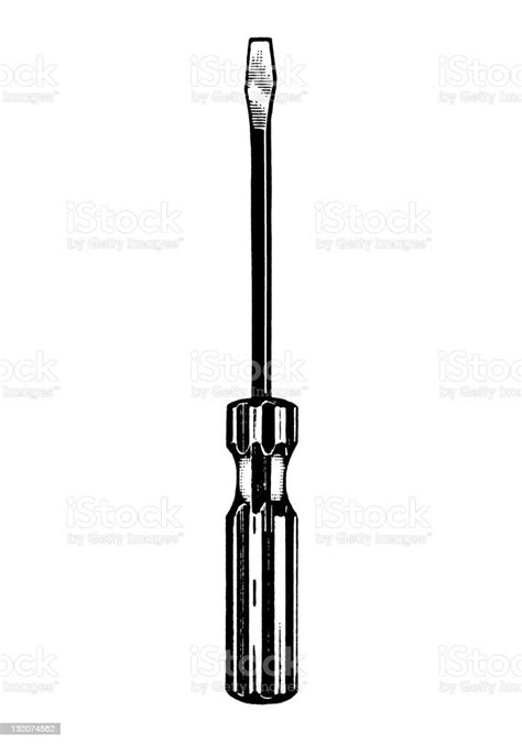 Screwdriver Stock Illustration Download Image Now Black And White