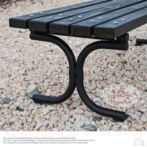 Park Seat Bench From Metal And Wood Ineu Kronemag