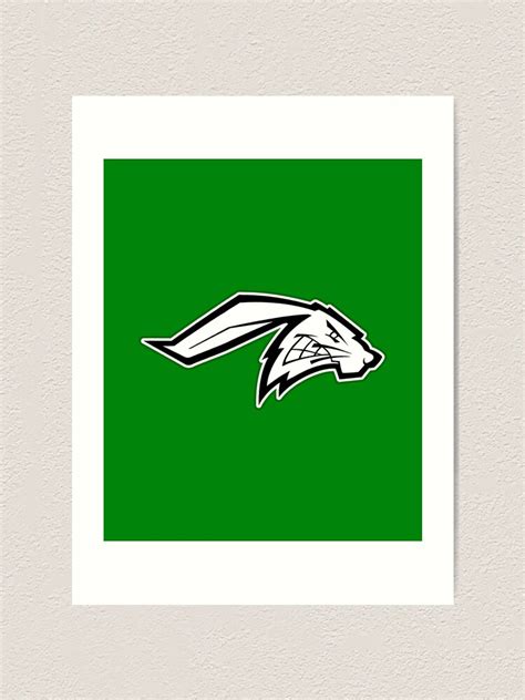 "Mighty Benson Bunnies Omaha Benson High School Mascot Logo" Art Print ...