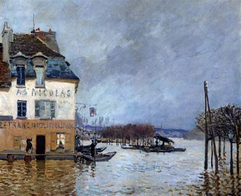 The Flood at Port Marly Alfred Sisley en reproducción impresa o copia