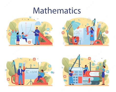 Conjunto De Materias De La Escuela De Matemáticas Aprendiendo Matemáticas Idea De Educación Y