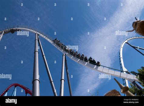 Shambhala Roller Coaster At Port Aventura World Spain Stock Photo Alamy