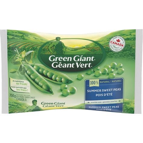 Green Giant 100% Natural Summer Sweet Peas, Grown & Packed in Canada