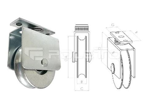 Roldana U Ferro Girat Ria Rolam Poletto Metal Rgica