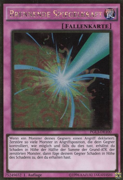 Recollectibles Sammelkarte Yugioh Karte Brennende Spiegelkraft Deutsch