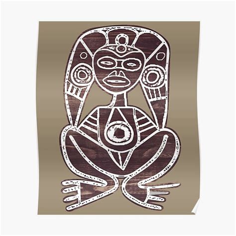 Atabey Indigenous Taino Symbol Puerto Rico Poster By Liamaris Redbubble