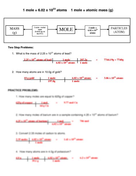 Free Mole Conversion Worksheet Key Download Free Mole Conversion Worksheet Key Png Images Free