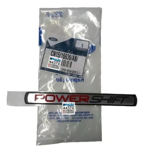 Emblema Powershift Tampa Tras Ecosport 2016 Original Ford MercadoLivre