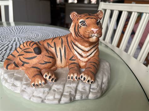 FIGURIN PORSLIN PANTHERA TIGRIS SVENSKT GLAS Köp på Tradera