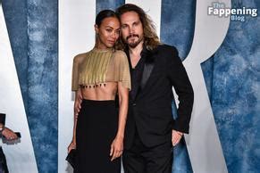 Zoe Saldana Sexy Flashes Her Hot Tits At The Vanity Fair Oscar Party In Beverly Hills Aznude