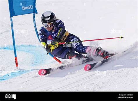 Paula Moltzan Competes In The Womens Giant Slalom Ski Race During The