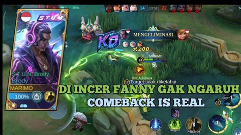 Di Incer Fanny Gak Ngaruh Gameplay Brody Mobile Legends Youtube