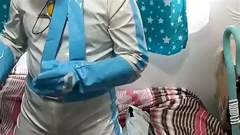 Rubber Pvc Cosmo Cosplay Eva Helmet And Rubber Mask Breathplay Corruption Shemale Porn Xhamster