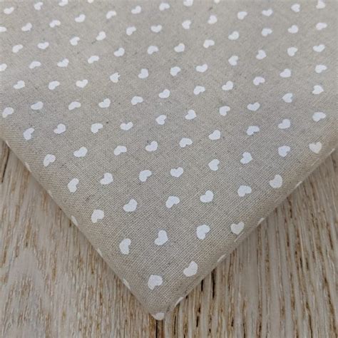 Danish Stof Linen Hearts Metre Lorna Bateman Embroidery