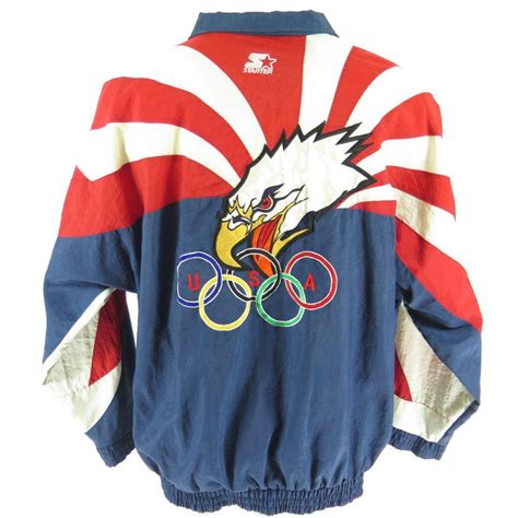 Vintage 90s Team Usa Olympics Starter Jacket Mens 2xl Eagle Atlanta