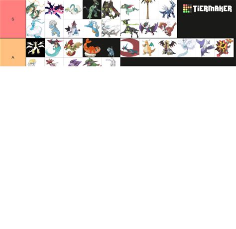 Complete Dragon Type Pokemon Tier List (Community Rankings) - TierMaker