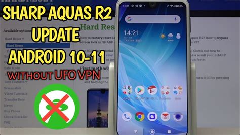 How To Update Sharp Aquos R2 Android 10 11without UFO VPN Update Sharp