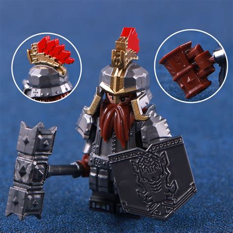 Dain Ironfoot Compatible With Leging Minifigures The Lord Of The Rings Hobbit Uruk Hai Building