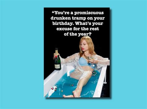 Funny Rude Birthday Card For A Woman Etsy Singapore