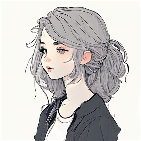 Premium AI Image | teenage girl cute girl drawing