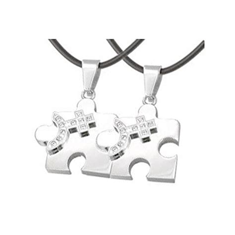 Romantic Gay Pride Puzzle Pendants