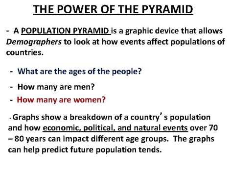 Introduction To Population Pyramids Dependency Ratio The Number