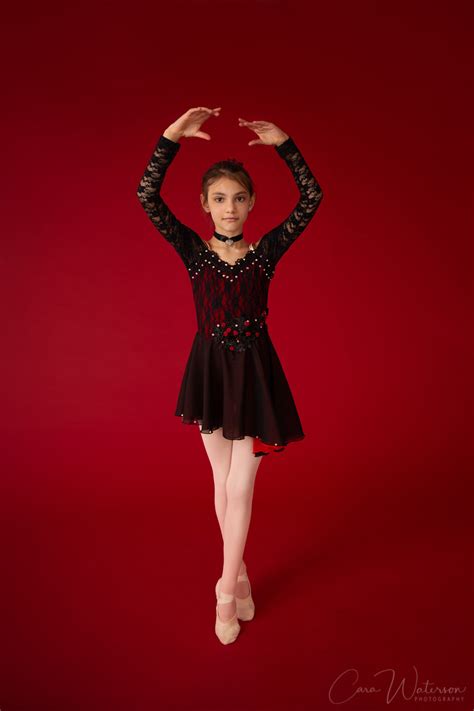 Black Red Carmen Lyrical Ballet Costume Modern Dance Dress Stage Wear ...