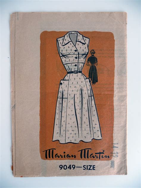 Sewing Pattern Marian Martin 1940s 9049 Charlotte Powell Flickr