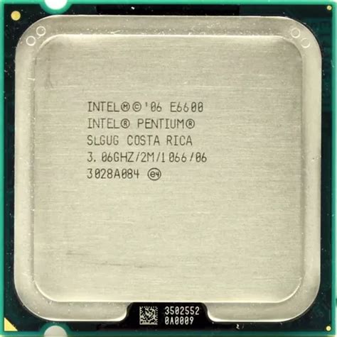 Procesador Intel Pentium E6600 2 Nucleos/ 3,06ghz/ 2mb/775 | MercadoLibre