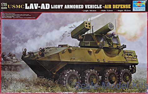 Trumpeter USMC LAV AD Light Armored Vehicle Air Defense Plastic