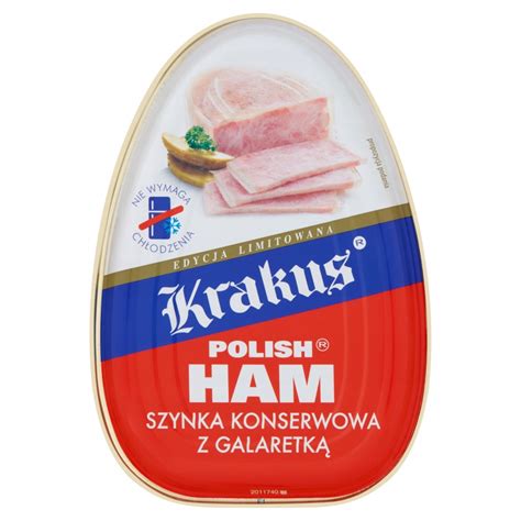 SZYNKA POLISH HAM KRAKUS 455g KONSERWA Z GALARETKĄ 11299251542 Allegro pl