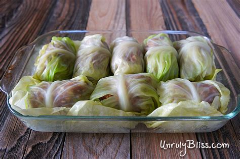 Cabbage Rolls with Creamy Tomato Sauce – Unruly Bliss