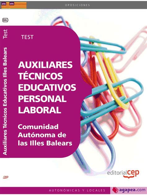 AUXILIARES TECNICOS EDUCATIVOS PERSONAL LABORAL COMUNIDAD AUTONOMA DE