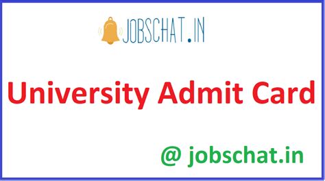 University Admit Card 2022 Ug Pg All India University Hall Ticket