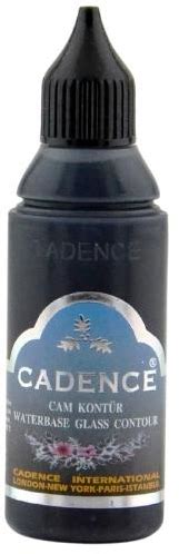 Cadence Glas En Porseleinverf Contour 50 Ml Zwart Hobbygroep