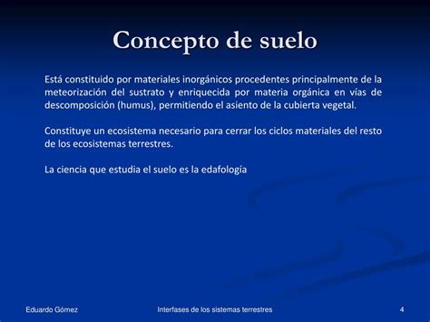 Ppt Las Interfases En Los Sistemas Terrestres Powerpoint Presentation