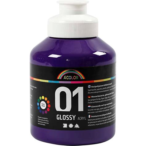 A Color Glossy Acrylic Paint Violet 01 Glossy 500 Ml CC32022