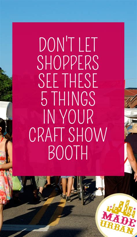 Things Craft Show Shoppers Shouldn T See Made Urban Fall Craft