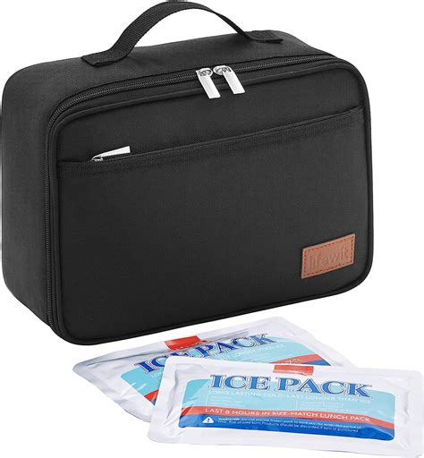 Lifewit Cold Thermal Travel Lunch Box Leak Proof Insulated Reusable Bag With 2 Ice Packs Mini