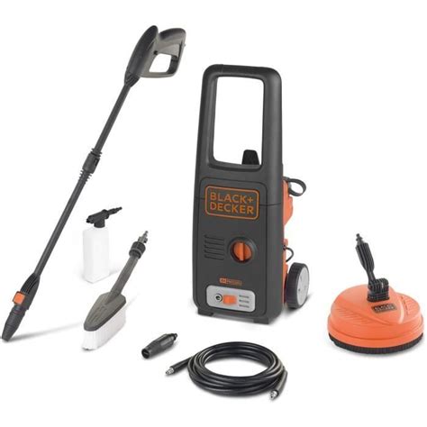 Black Decker BXPW1500PE Nettoyeur Haute Pression Avec Patio Cleaner Et