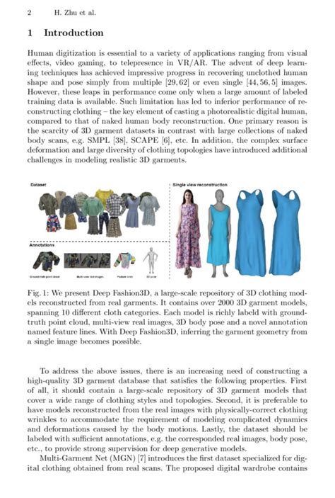 Deep Fashion3D A Dataset And Benchmark For 3D Garment Reconstruction