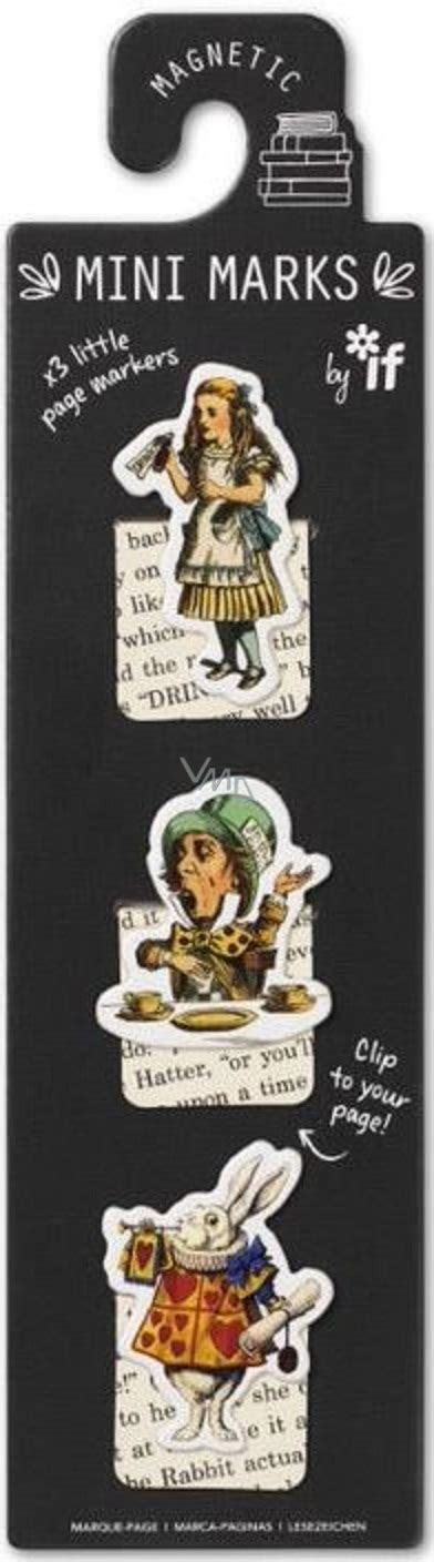 If Mini Marks Magnetic Mini Bookmark Alice In Wonderland Pieces Vmd