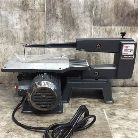 Sears Craftsman Direct Drive 16 Inch Scroll Saw Cast Iron Base Tested Preowned Sears Craftsman