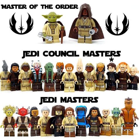 Lego Minifigure Hub on Instagram: “Highest Jedi Ranks Which jedi should ...