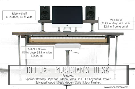 Diy Recording Studio Desk Plans Do It Yourself