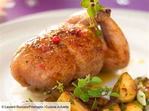 Caille Farcie Au Foie Gras Et Pommes De Terre Rattes Recette Caille