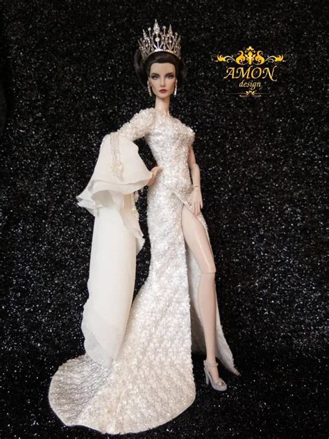 Amon Design Gown Outfit Dress Fashion Royalty Silkstone Barbie Model Doll Fr 1918341117