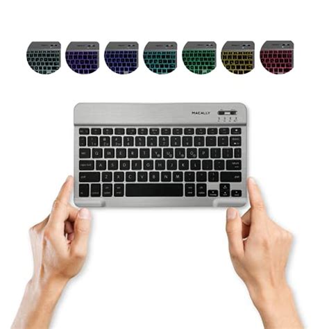 Macally Teclado Bluetooth Port Til Retroiluminado Para Ipad Mini