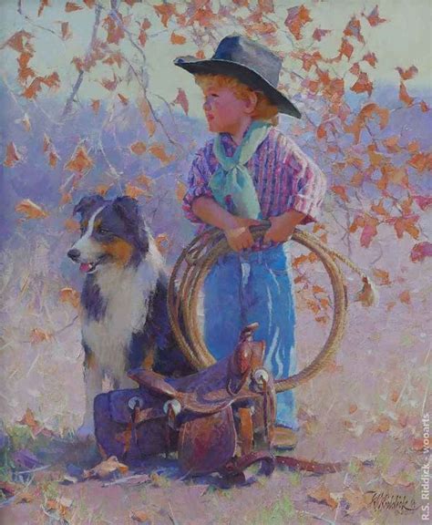 Painting By Artist R S Riddick Cowboy Artists Painting Artist